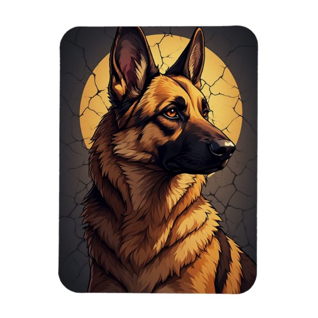 🦴 German Shepherd Gifts For Pet Lovers 🦴 Magnet (Vertical)