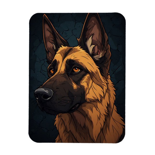 🐕 German Shepherd Gifts For Pet Owners 🐕 Magnet (Vertical)