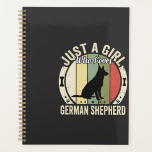 German Shepherd Girl Dog Lover Design (2)_1 Planner