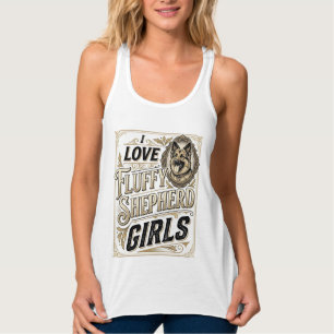 German Shepherd Girl Shirt Vintage Engraving Dog L