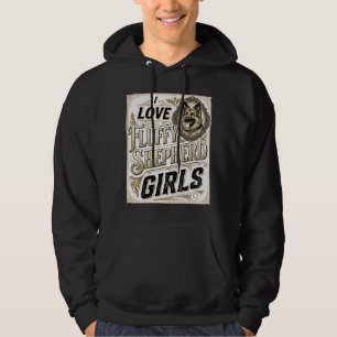 German Shepherd Girl Shirt Vintage Engraving Dog L