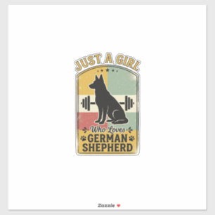 German Shepherd Girl Vintage Dog Lover Shirt Desig