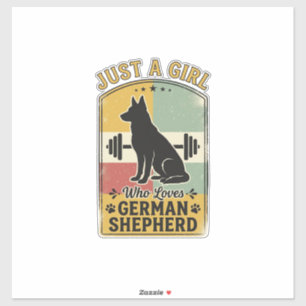 German Shepherd Girl Vintage Dog Lover Shirt Desig
