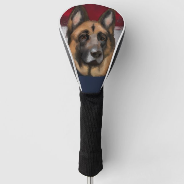 German Shepherd     Golf Head Cover (Front)