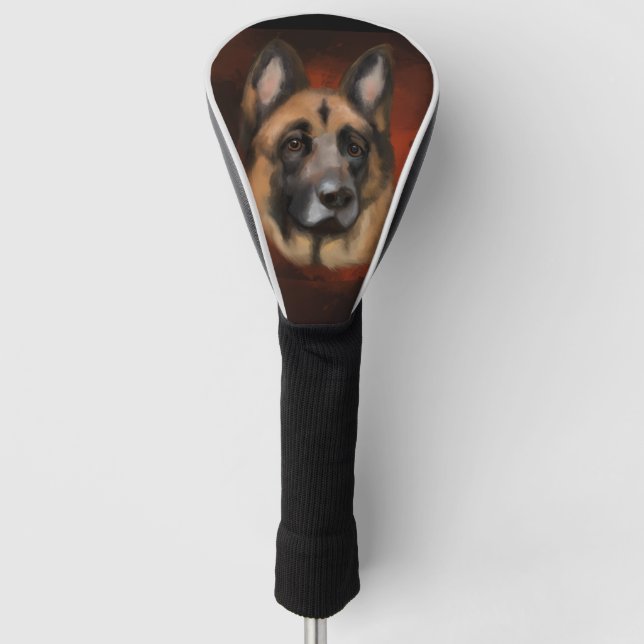 GERMAN SHEPHERD    GOLF HEAD COVER (Front)