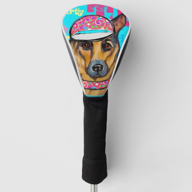 German Shepherd  Golf Head Cover (Front)