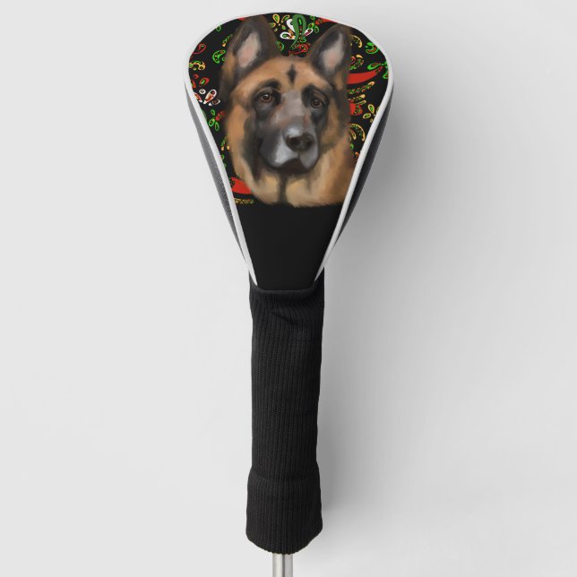 GERMAN SHEPHERD         GOLF HEAD COVER (Front)