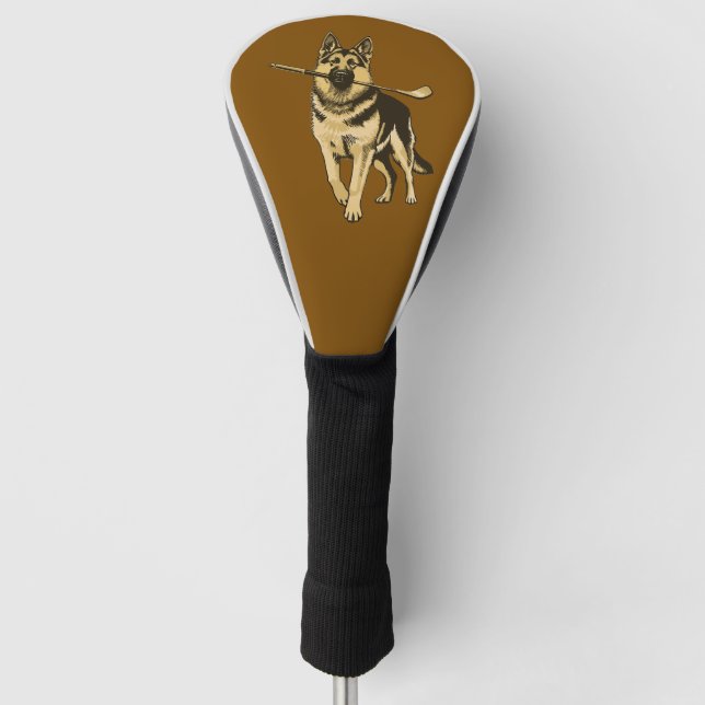German Shepherd Golf  Head Cover (Front)