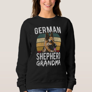 German Shepherd Grandma Dog Breed Puppy Lover Gran Sweatshirt
