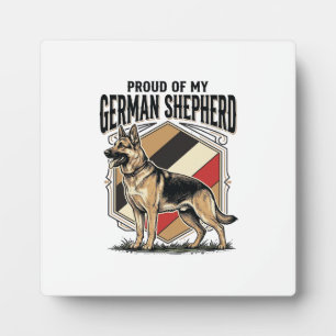 German Shepherd Graphic Vintage Engraving Dog Love Plaque