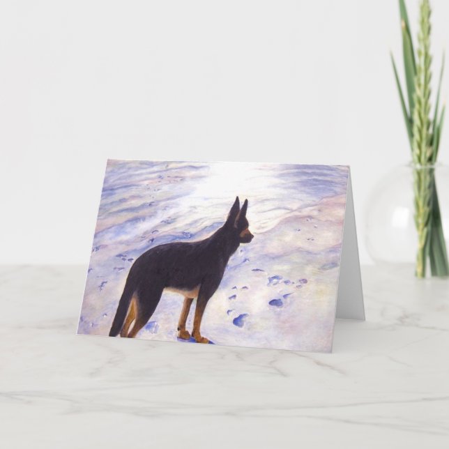German Shepherd Greeting Card (Front)