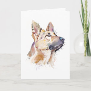 German Shepherd Greeting Card – Hand Made