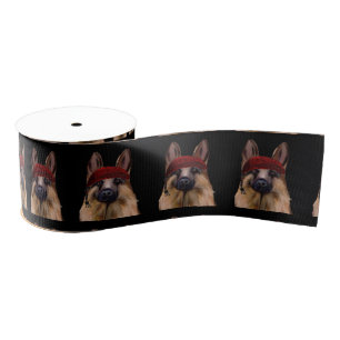 German Shepherd Grosgrain Ribbon
