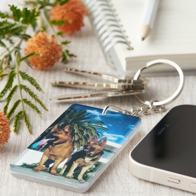 german shepherd group key ring (Front Right)