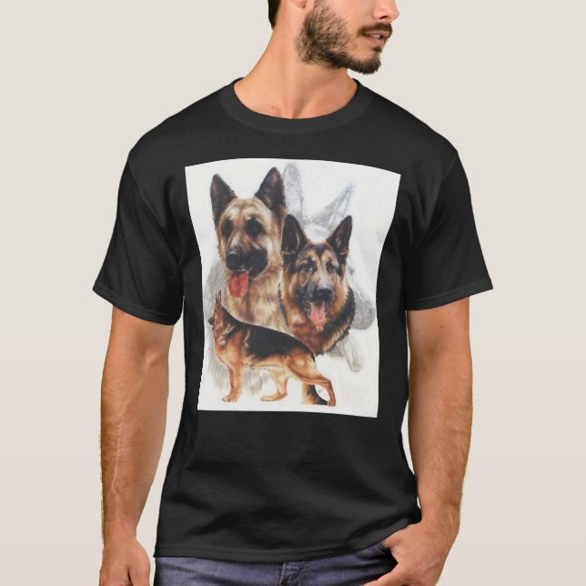 German Shepherd Grouping T-Shirt (Front)