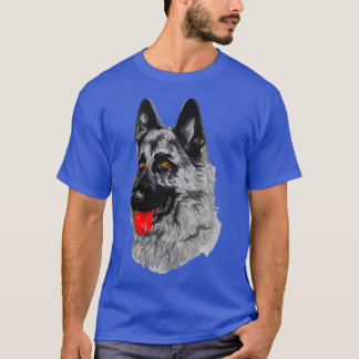 German Shepherd GSD K9 Police Dog Mum Dad Gift T-Shirt