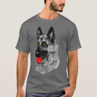German Shepherd GSD K9 Police Dog Mum Dad Gift T-Shirt