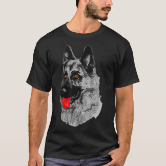 German Shepherd GSD K9 Police Dog Mum Dad Gift T-Shirt