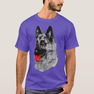 German Shepherd GSD K9 Police Dog Mum Dad Gift T-Shirt