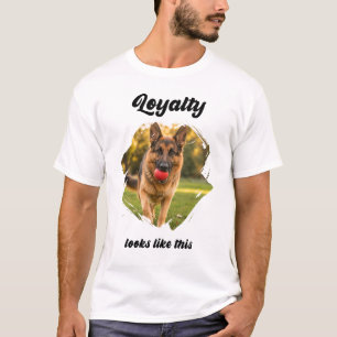 German Shepherd GSD Photo Loyalty T-Shirt