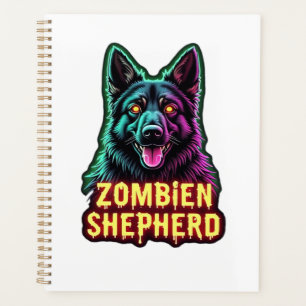 German Shepherd GSD Shep Zombie Dog Halloween Esse Planner