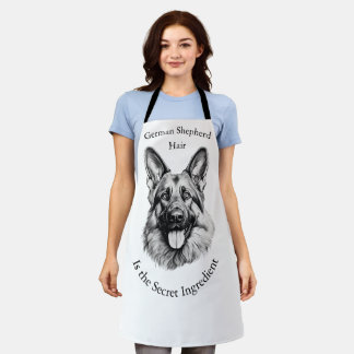 German Shepherd Hair the Secret Ingredient Apron