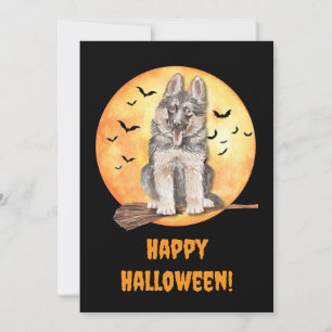German Shepherd Halloween Card! Holiday Card