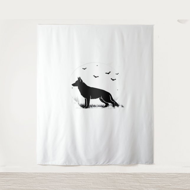German Shepherd Halloween Costume  My German Sheph Tapestry (Front)