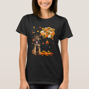 German Shepherd Halloween Skull And Heart Balloon T-Shirt