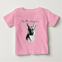German Shepherd Happy Face