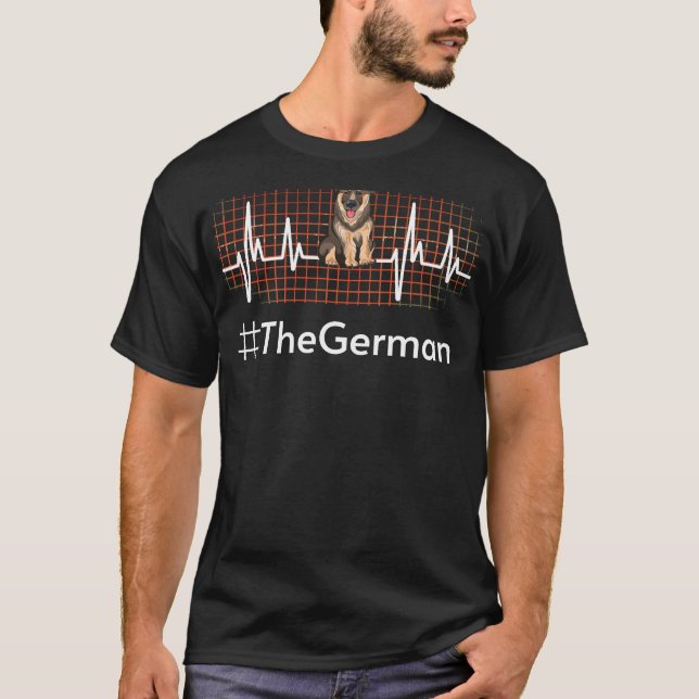German Shepherd Heartbeat 507 T-Shirt (Front)