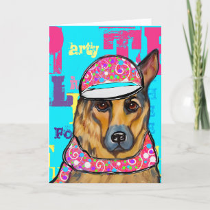 German Shepherd Holiday Card