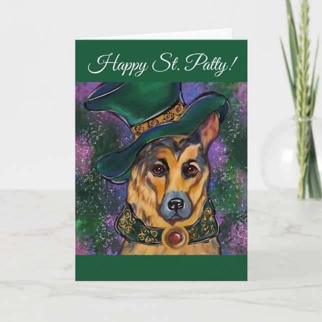 German Shepherd        Holiday Card (Front)