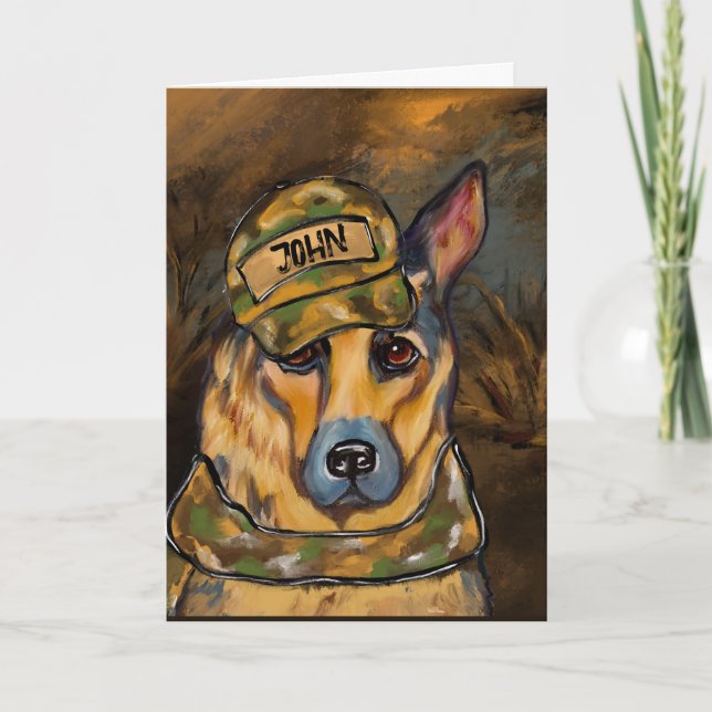 German Shepherd        Holiday Card (Front)