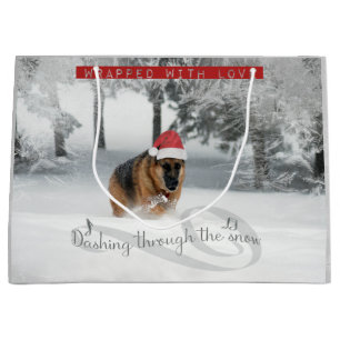 German Shepherd Holiday Gift Bag
