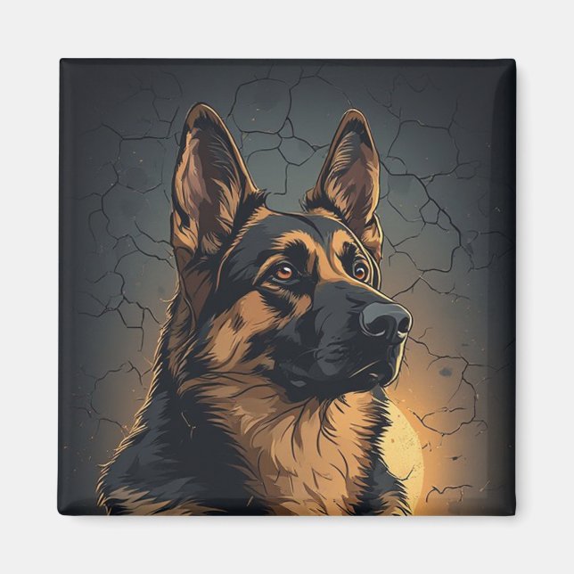 🦴 German Shepherd Home Decor For Dog Fans 🦴 Magnet (Front)