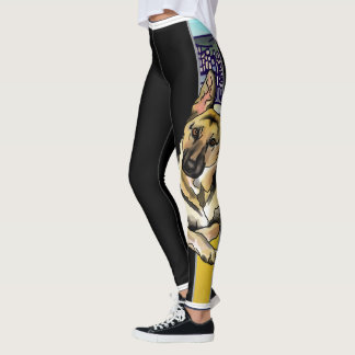 German Shepherd, Honolulu Hawaii (Add Pet Name) Leggings