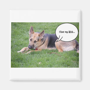 German Shepherd Humour Magnet