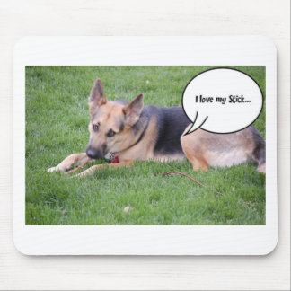 German shepherd Humour Mouse Pad