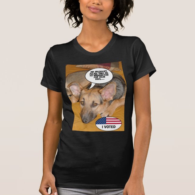 German shepherd Humour T-Shirt (Front)