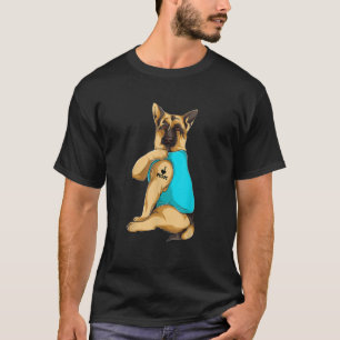 German Shepherd I Love Mum Tattoo Apparel Dog Mum  T-Shirt