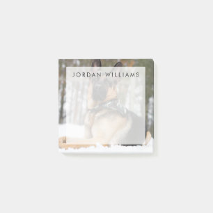 German Shepherd In Snow Post-it Notes