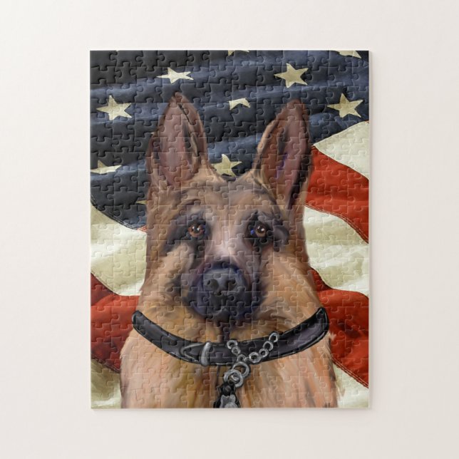 GERMAN SHEPHERD JIGSAW PUZZLE (Vertical)
