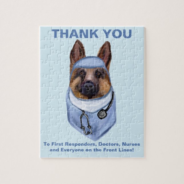 GERMAN SHEPHERD JIGSAW PUZZLE (Vertical)