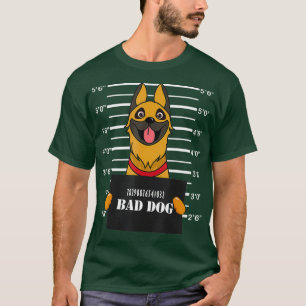 German Shepherd K9 Police Mug Shot Bad Dog Mum T-Shirt