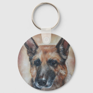 German Shepherd Key Chain
