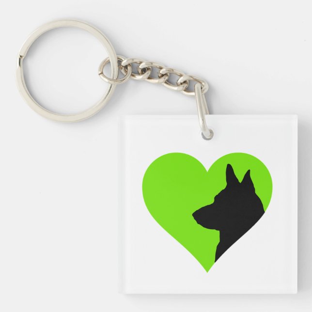 German Shepherd   Key Ring (Front)