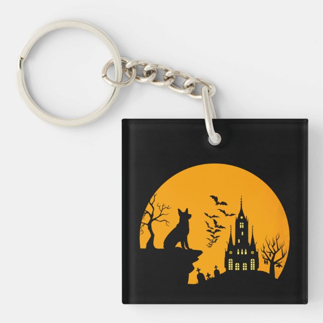 German Shepherd        Key Ring (Front)