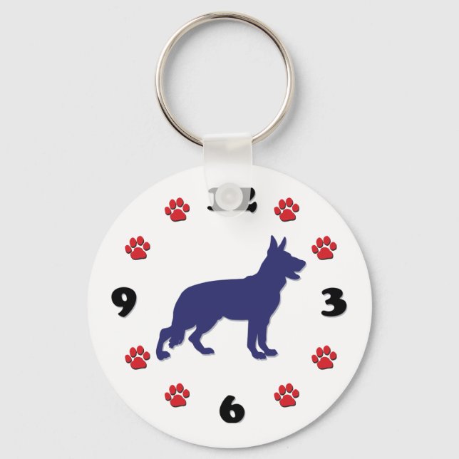 German Shepherd Key Ring (Front)