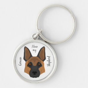 German shepherd key ring